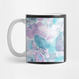 Closely Clustered Jellies Gelatinous White Mug